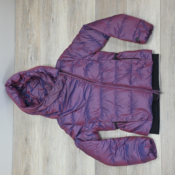 Nike Jackets & Blazers - Nike Sportswear Womens Iridescent Asymmetrical Down Puffer Jacket Purple XS